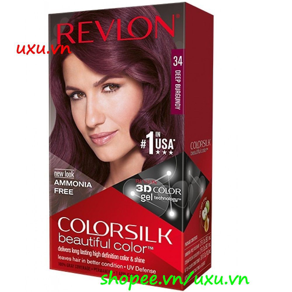 Thuốc Nhuộm Tóc Revlon Số 34 Đỏ Tía Đậm Colorsilk, Với uxu.vn Tất Cả Là Chính Hãng.
