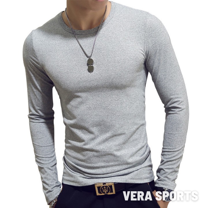 Áo thu đông nam dài tay, chất cotton co giãn, giữ nhiệt cơ thể, dáng ôm cao cấp | BigBuy360 - bigbuy360.vn
