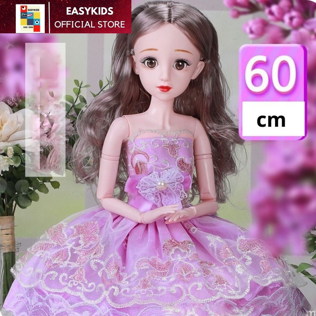 [Có sẵn] [Siêu sale] Đồ chơi Búp Bê Công chúa Barbie cỡ lớn cao 60cm bản có nhạc EASYKIDS Món quà cho bé gái