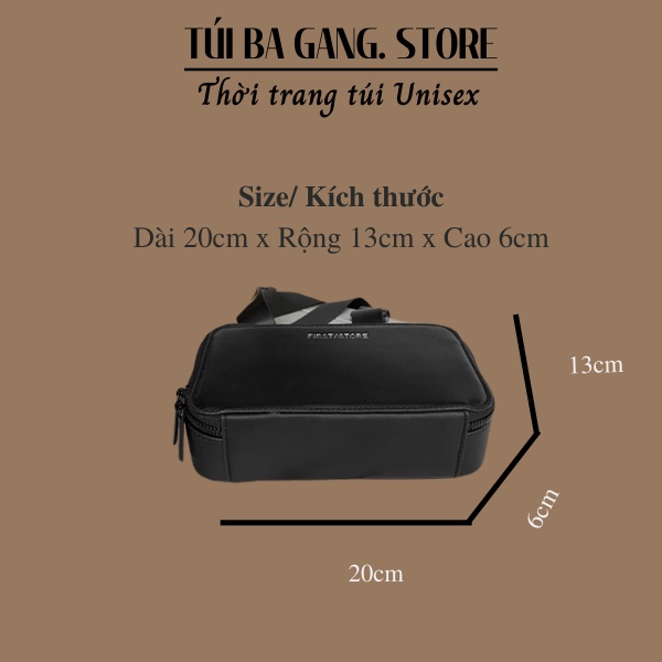 Túi đeo chéo nam nữ thời trang mới da PU cao cấp, Túi xách Unisex nhỏ gọn bền đẹp