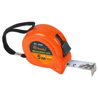5m x 25mm thước cuộn asaki ak-2682 - chính hãng