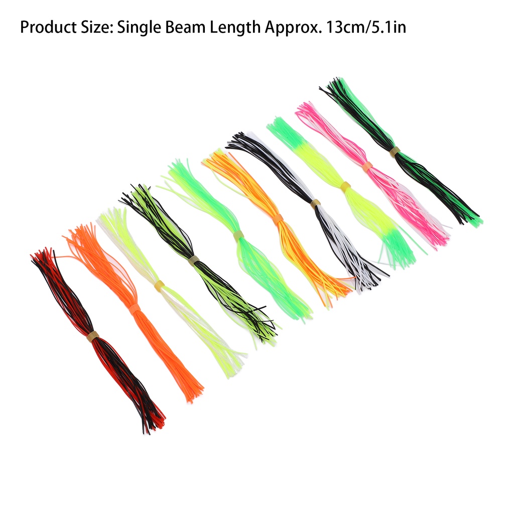 Hàng giao ngay Câu cá Jig Lures Váy Silicone không độc cho Phụ kiện mồi tự làm Spring061
