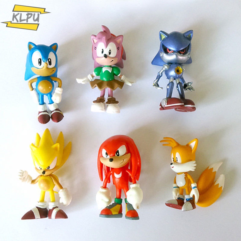 Bộ 6 Mô Hình Nhân Vật Nhím Sonic Dễ Thương Dành Cho Trẻ Em