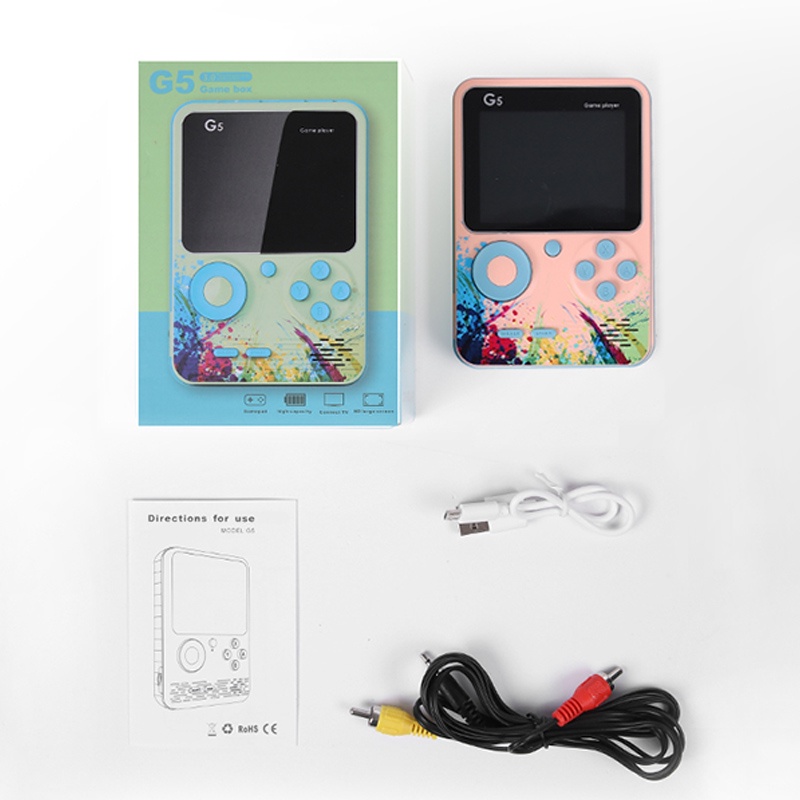 Máy Chơi game Super Mario G5 Sup Cầm Tay Mini 500 Trò Chơi Màn Hình HD Sạc Được