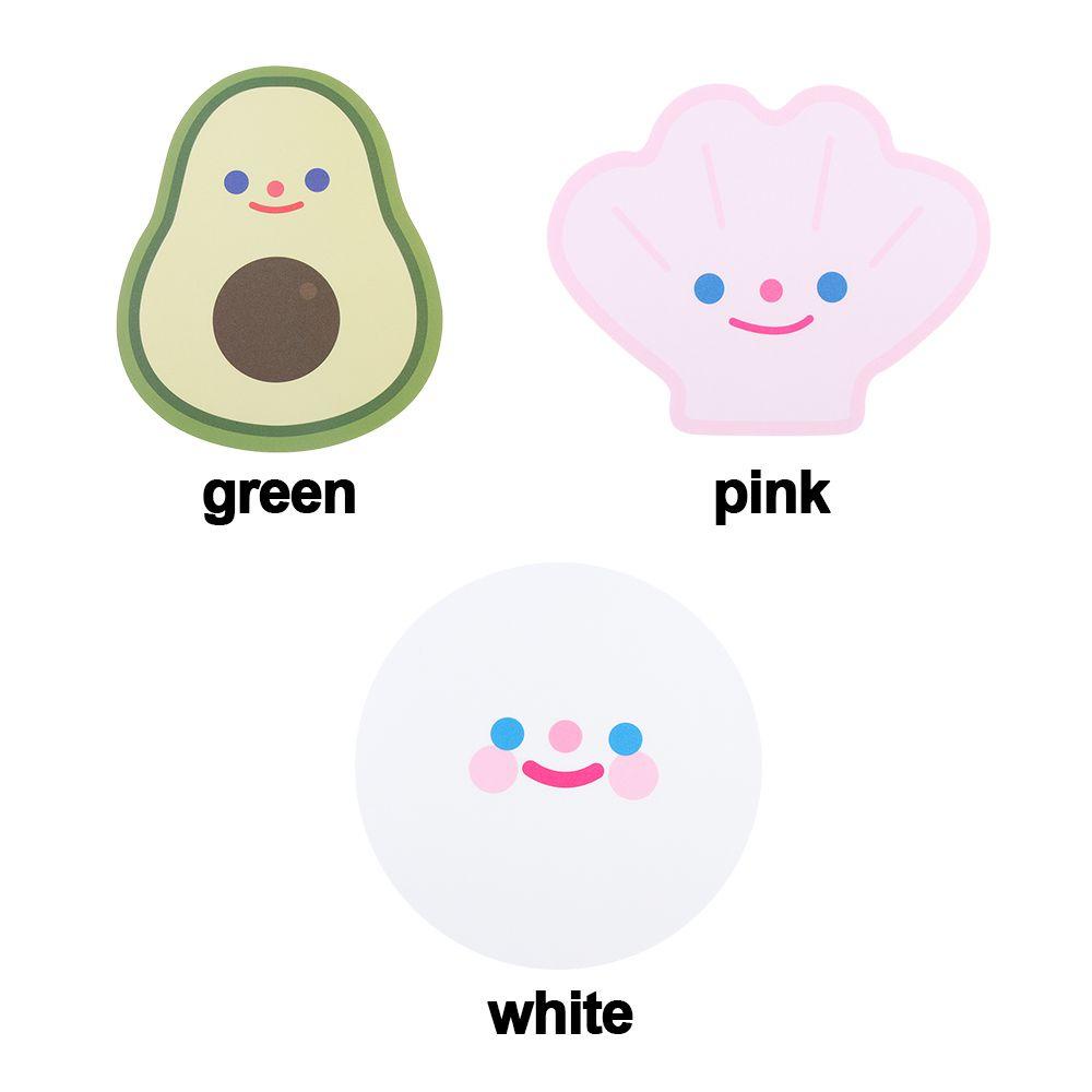 BTLIMER Miếng Lót Chuột Chống Trượt Nhiều Màu Sắc Họa Tiết Trái Bơ Hoạt Hình Dễ Thương