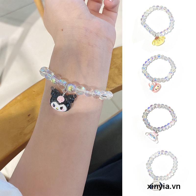 Dây Cột Tóc Đính Hạt Hình Chú Chó Cinnamoroll Hoạt Hình Ngọt Ngào Cho Bé Gái