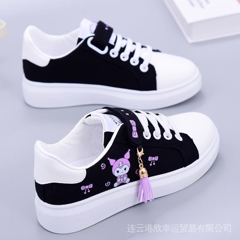 Giày Thể Thao Vải Canvas Thời Trang Xuân Thu Mới Cho Bé Gái 6-9-14 Tuổi