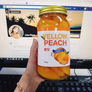 Đào ngâm hàn quốc 680g