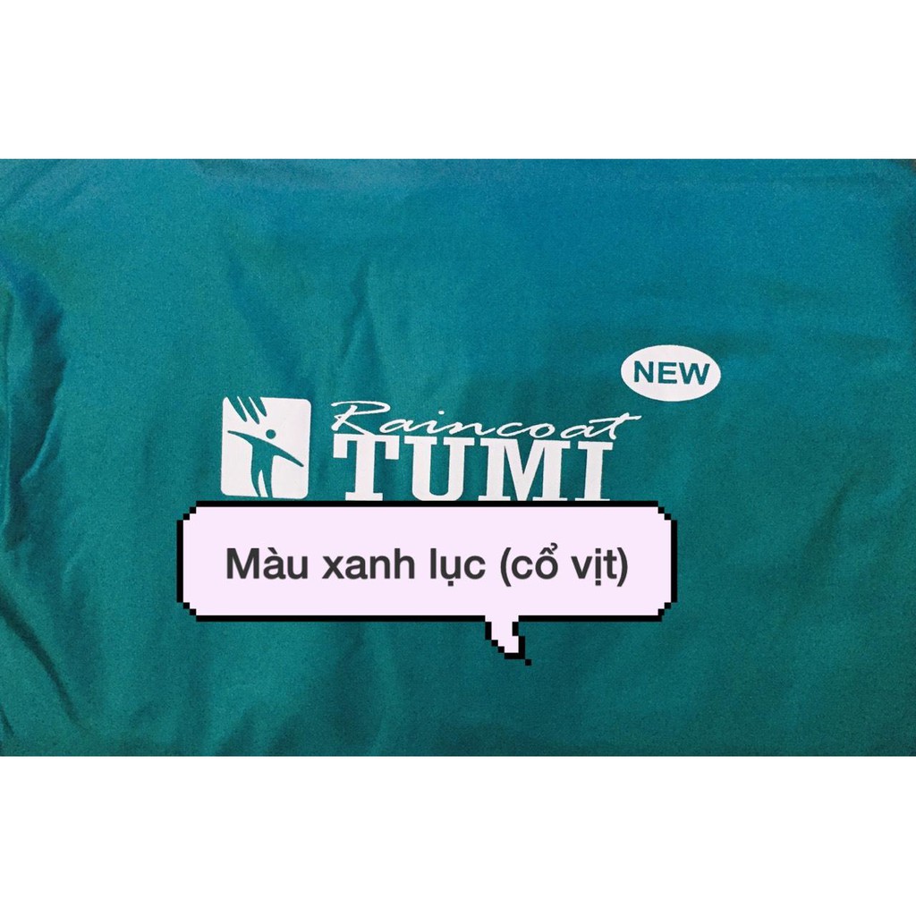 Áo mưa 2 mũ TUMI + tặng kèm 1 balo khi mua 2 sản phẩm