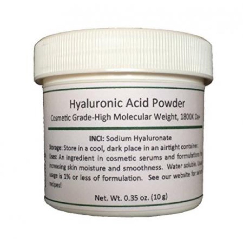 Bột Hyaluronic acid - HA nguyên chất - cấp ẩm làm serum - nguyên liệu mỹ phẩm