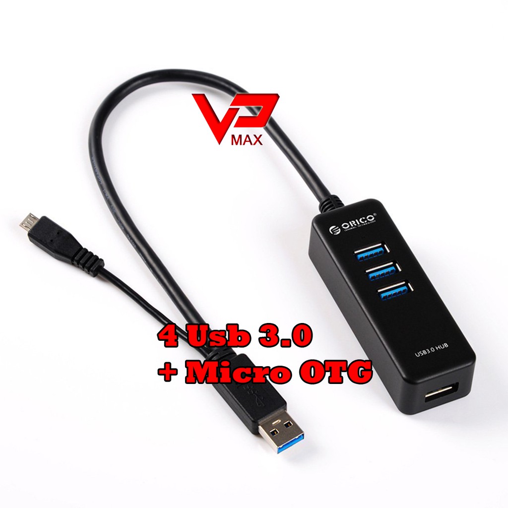 HUB 4 cổng USB 3.0 Loại Thường / Hub 4 cổng + CỔNG OTG ORICO H4019 - U3 (3.0)