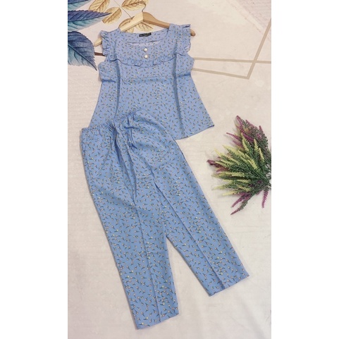 Đồ bộ nữ tay cánh tiên 💞FREESHIP💞 quần 9 tấc vải lụa mềm, mịn, mặc mát hợp thời trang.
