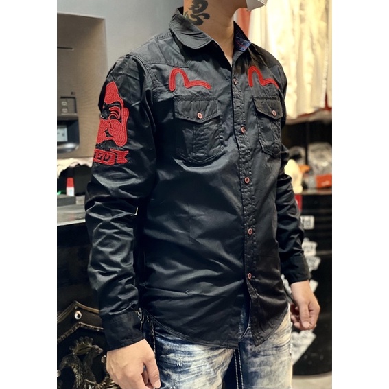Áo sơ mi evisu full thêu 2022 cao cấp