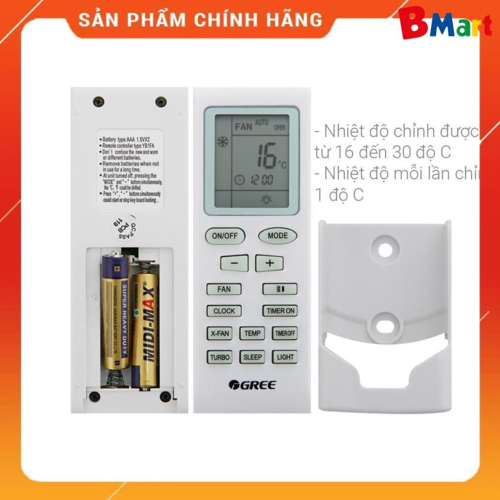 [ VẬN CHUYỂN MIỄN PHÍ KHU VỰC HÀ NỘI ] Điều hòa Gree 9000BTU 1 chiều R410 GWC09IB-K3N9B2I - [ Bmart247 ]  - BM