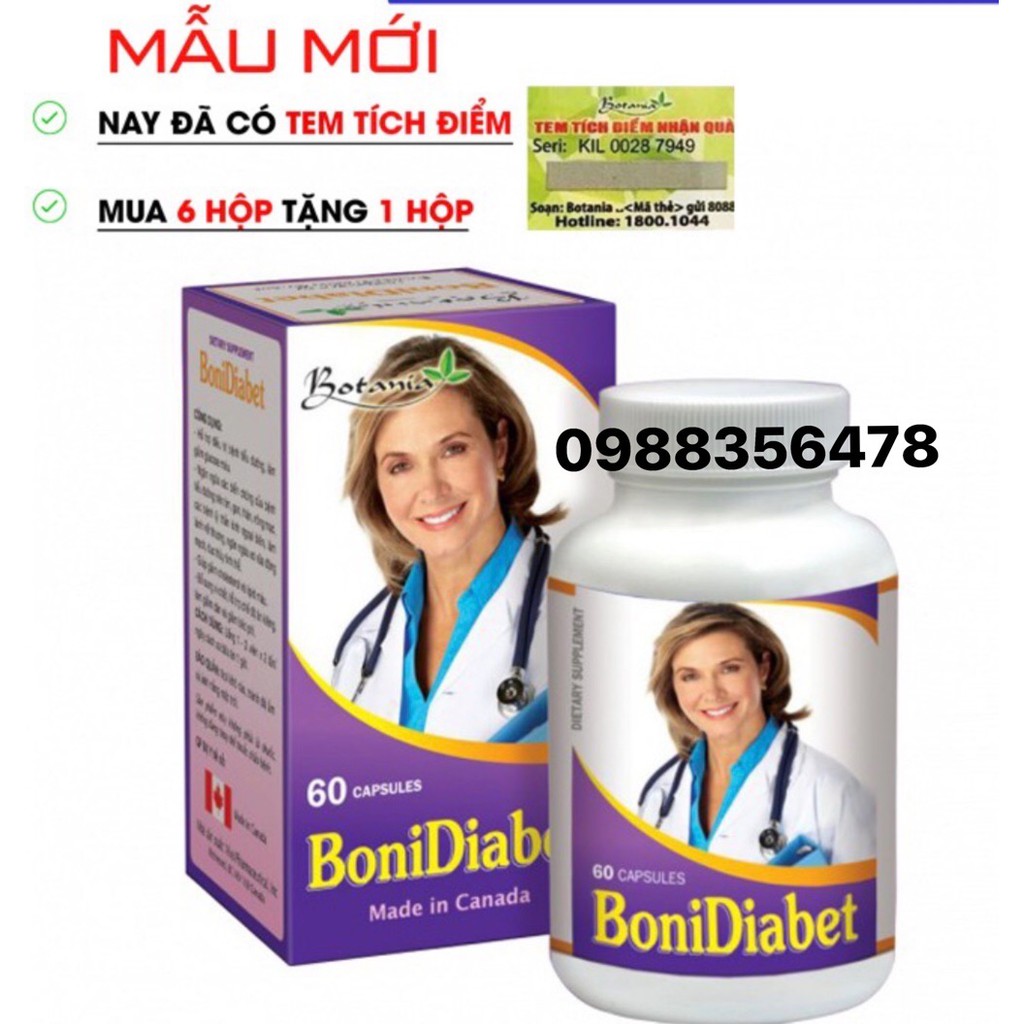 BoniDiabet hỗ trợ bệnh tiểu đường, giảm glucose máu và các biến chứng khác.