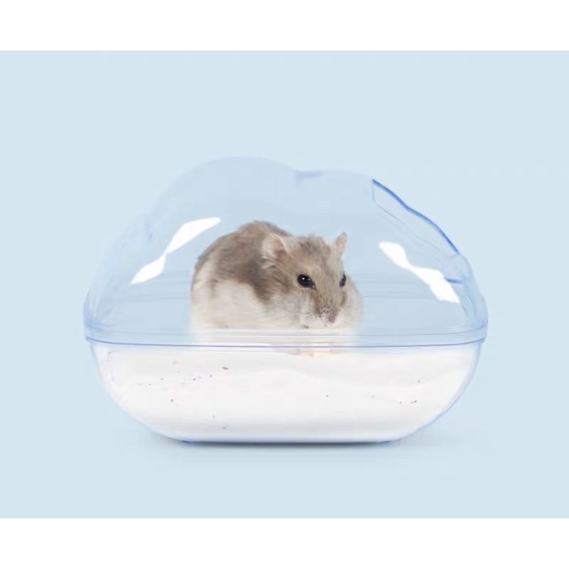 nhà tắm hình đám mây trong suốt cho hamster