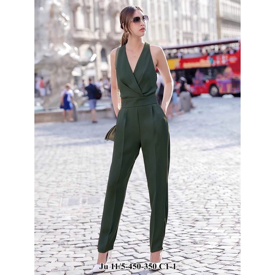 JUMPSUIT DÀI CỔ CHÉO SANG TRỌNG H175E