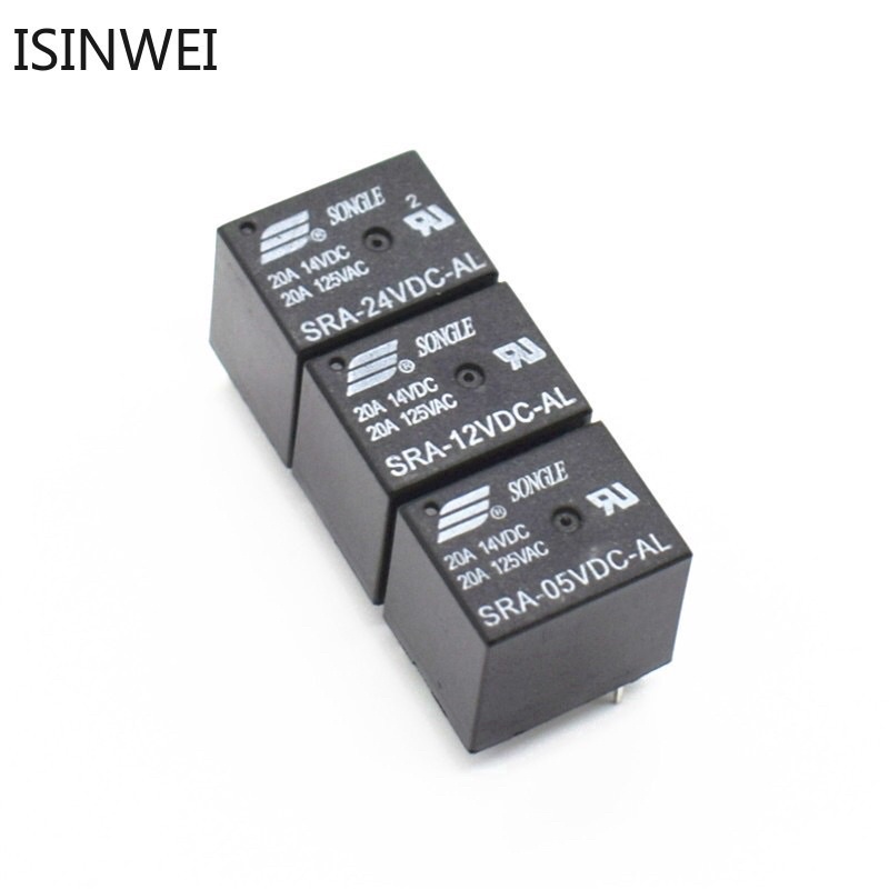 Rơ le SONGLE12VDC 20a, 5 chân.