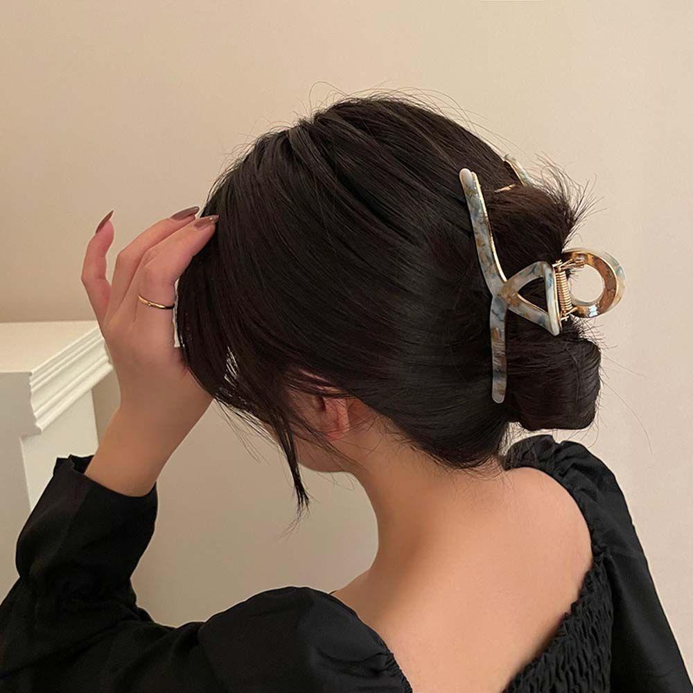 TWINKLE Kẹp Tóc Trang Trí Màu Sắc Ngọt Ngào Bằng Nhựa Acrylic Cho Nữ