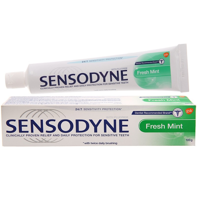 [COMBO 5 TUÝT - TẶNG BÀN CHẢI ] Kem đánh răng sensodyne chính hãng - chống ê buốt, sénodyne thái lan 160g