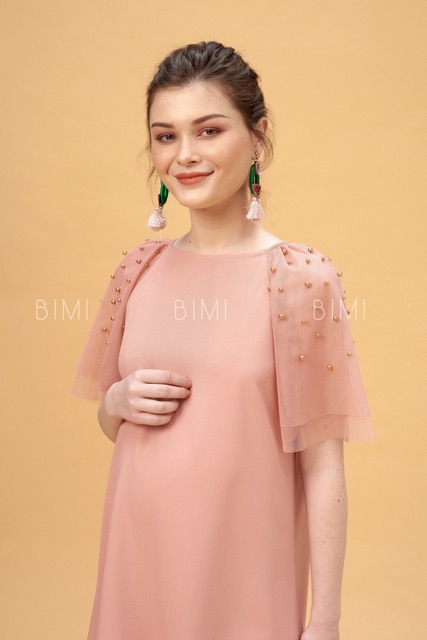 ĐẦM HỒNG TAY LƯỚI - BIMI