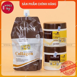 Kem hấp ủ xả phục hồi tóc collagen karseell maca 500ml | phục hồi tóc, giúp tóc siêu mềm mượt