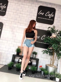 Áo yếm nơ phi bóng ( yếm cột nơ)