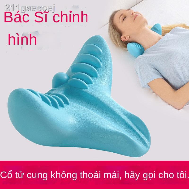 ❍♝Hàn Quốc C-Rest Gravity Bấm huyệt Cổ cột sống Vai Sức khỏe Massage Gối Dụng cụ điều chỉnh lực kéo gia đ