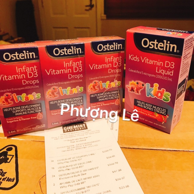 Vitamin D nhỏ giọt ostelin