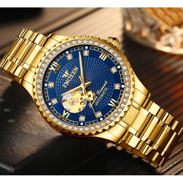 Đồng Hồ FNGEEN 8073 Thiết Kế Lộ Máy Cơ Tự Động