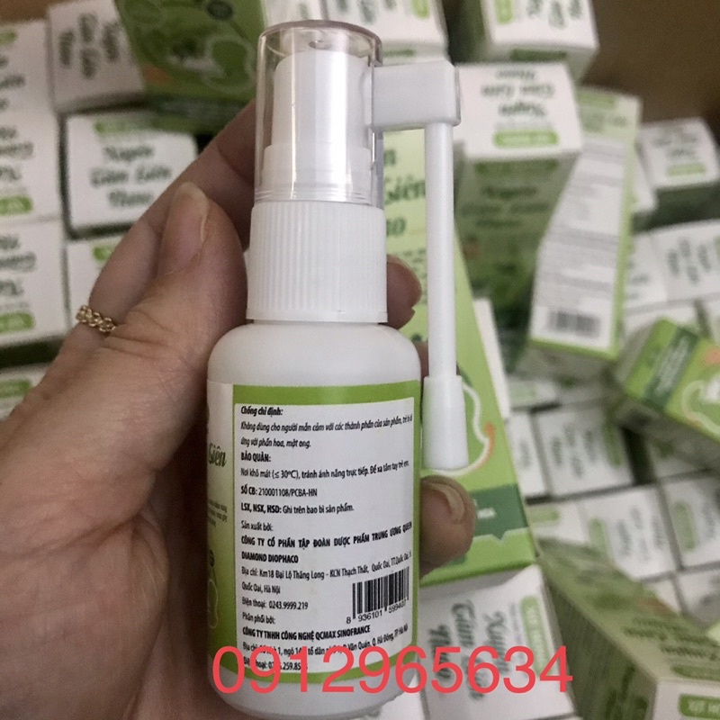 Xịt họng thảo mộc keo ong xanh Xuyên Tâm Liên Nano Antivir hỗ trợ hô hấp khoẻ mạnh phòng dịch bệnh virus