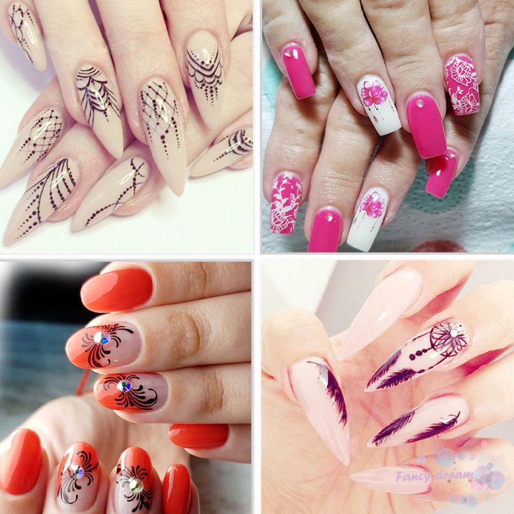 Set 40 miếng dán trang trí móng tay nghệ thuật