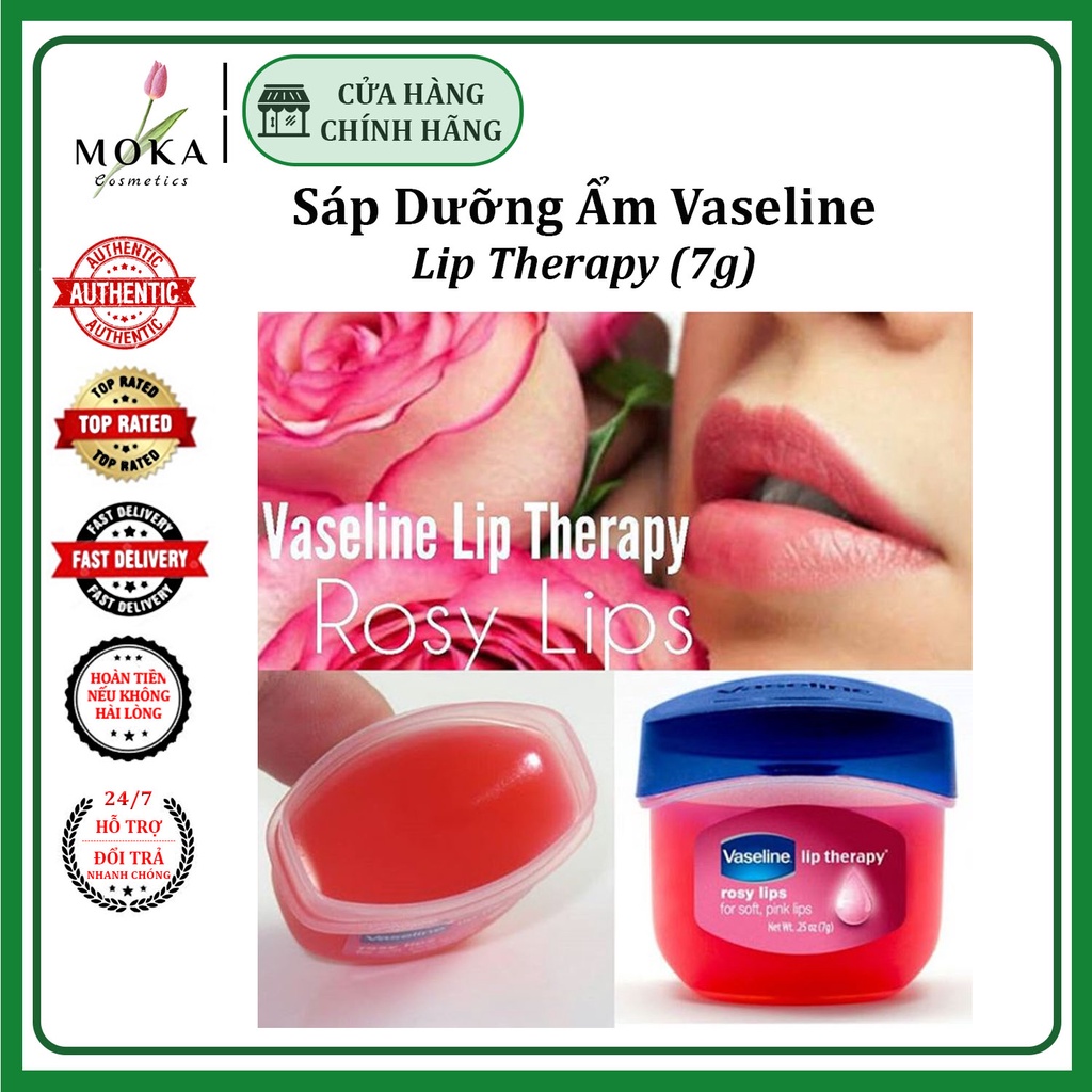 Son Dưỡng Môi Vaseline [FREE SHIP] Mềm Mịn Chống Thâm Môi (7g)