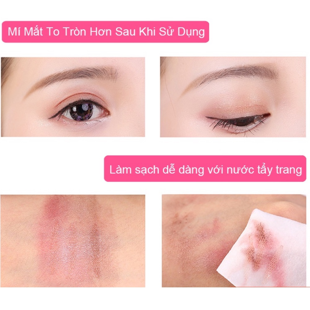 [Xukashop] Miếng dán kích mí lưới tàng hình Meng Meng ( 60 miếng dán ) kèm keo siêu chắc