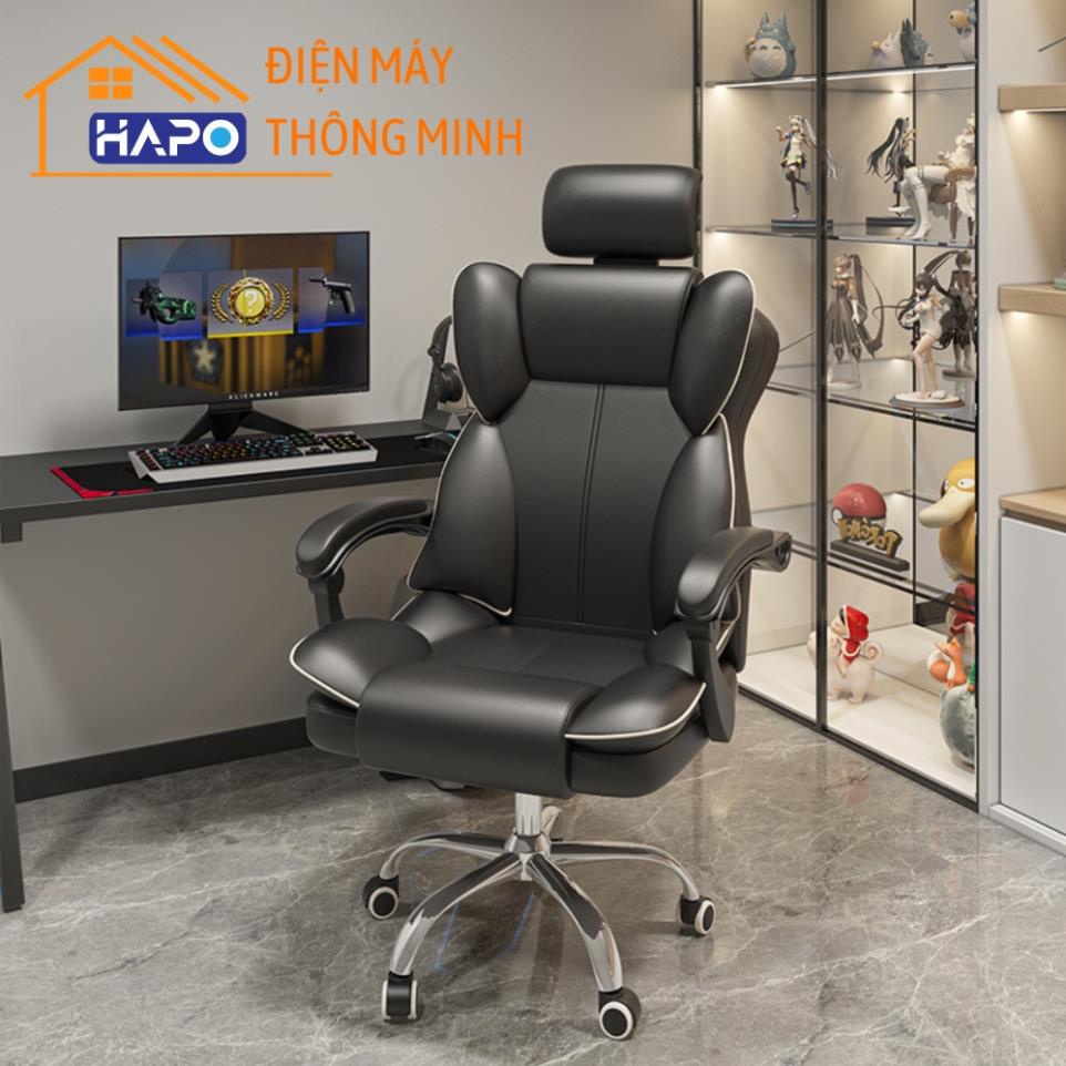 Ghế Gaming chơi game, Ghế xoay văn phòng học tập, làm việc Công Thái Học ngả lưng và thay đổi chiều cao