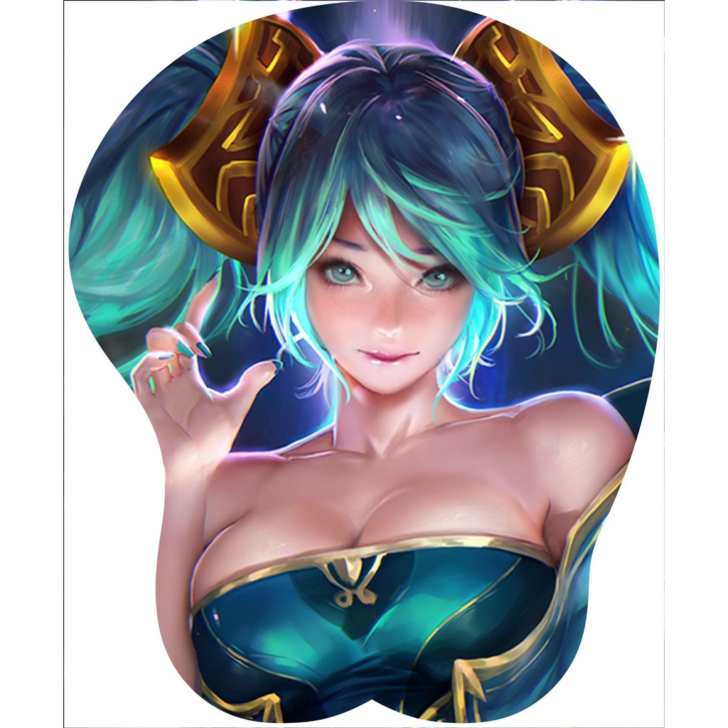 Đệm Lót Chuột Bằng Silicone Họa Tiết Anime 3D