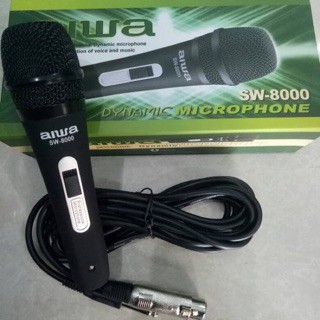 Micro hát karaoke có dây aiwa sw-8000