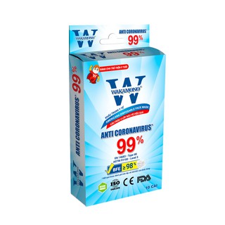 Khẩu trang y tế trẻ em WAKAMONO (4 lớp, hộp 10 cái)