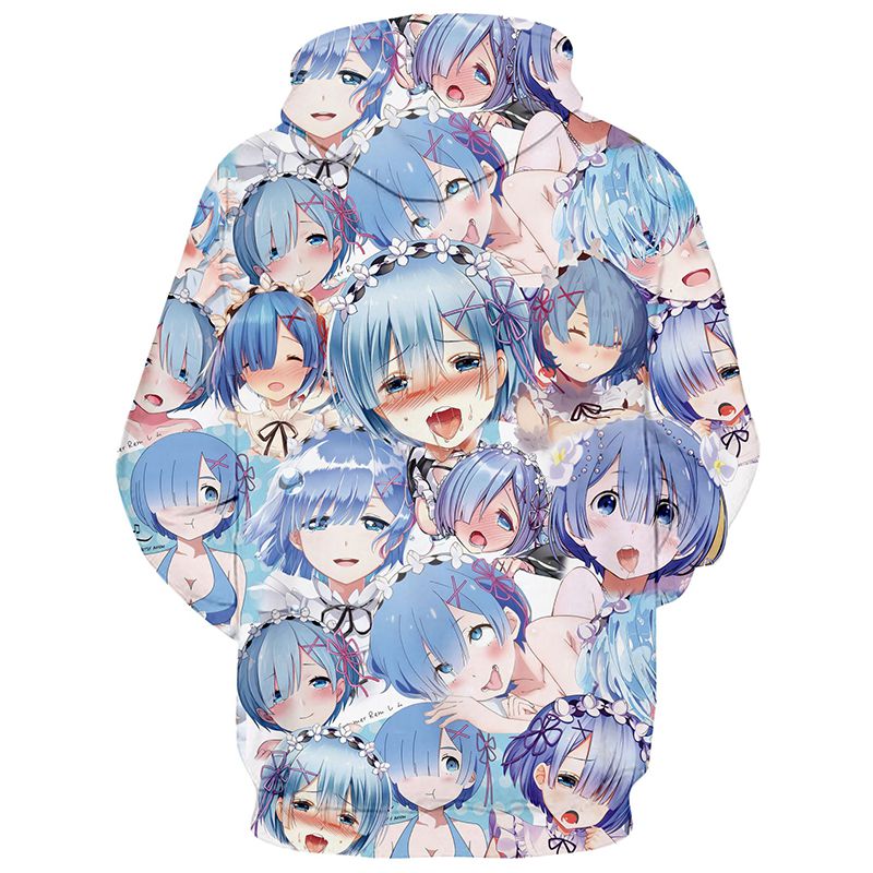 Áo Hoodie In Hình 3D Nhân Vật Anime Ahegao Vui Nhộn Cho Nam Nữ