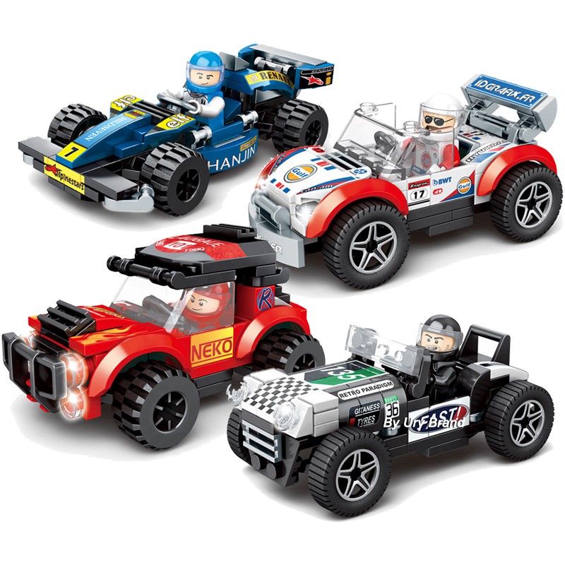 [Mã LIFETOYS1 giảm 30K đơn 99K] Mô Hình Đồ Chơi Lego Lắp Ráp Xe Đua Ferrari F1 Mini Cooper Plus 8 4in1 SUV