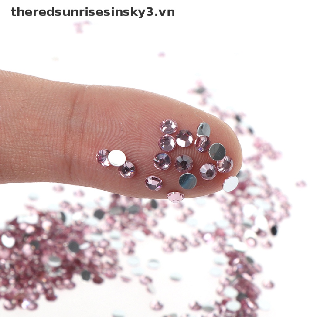 (Hàng Mới Về) Hộp 10000 Hạt Đá Nhựa AB 3mm Trang Trí Móng Tay