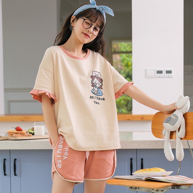 Bộ Ngủ đùi thun cotton U47