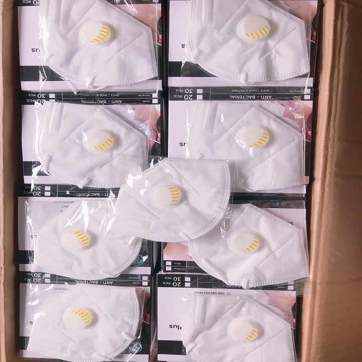 Hộp 20 Khẩu Trang N95 Có Van Thở, khẩu trang kháng khuẩn tiêu chuẩn N95 hàng công ty đạt chuẩn FDA CE | BigBuy360 - bigbuy360.vn