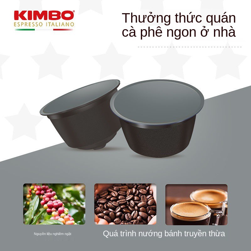 ♣♦☇KIMBO Cà phê viên nén nhập khẩu Ý số 12, 16 Thích hợp cho Máy pha Tư duy mát mẻ đa sở DolceGusto