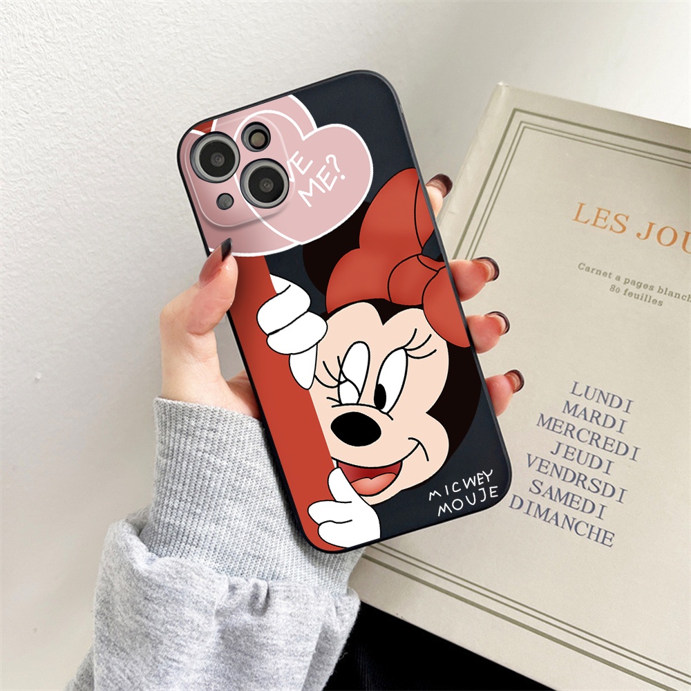 DISNEY Ốp Điện Thoại Tpu Mềm Chống Sốc In Hình Mickey / Minnie Cho iPhone 11 12 13 pro max XS X XR XSMax 7 8 6 6s plus 5 4 SE 2020