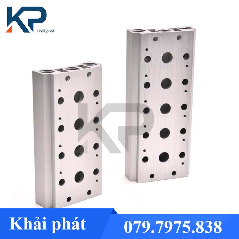 Đế van khí nén G200- đế van 5/2 4V- đế gắn van xi lanh ren 13mm -Thanh nhôm bắt van khí nén