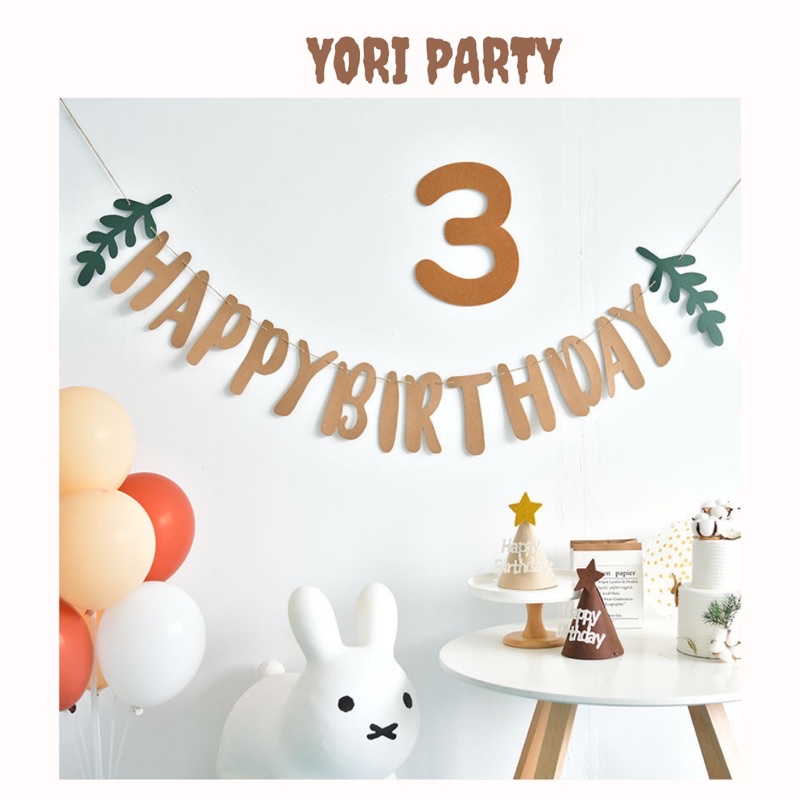Dây Cờ HAPPY BIRTHDAY Đủ Màu Trang Trí Sinh Nhật - Yori Party