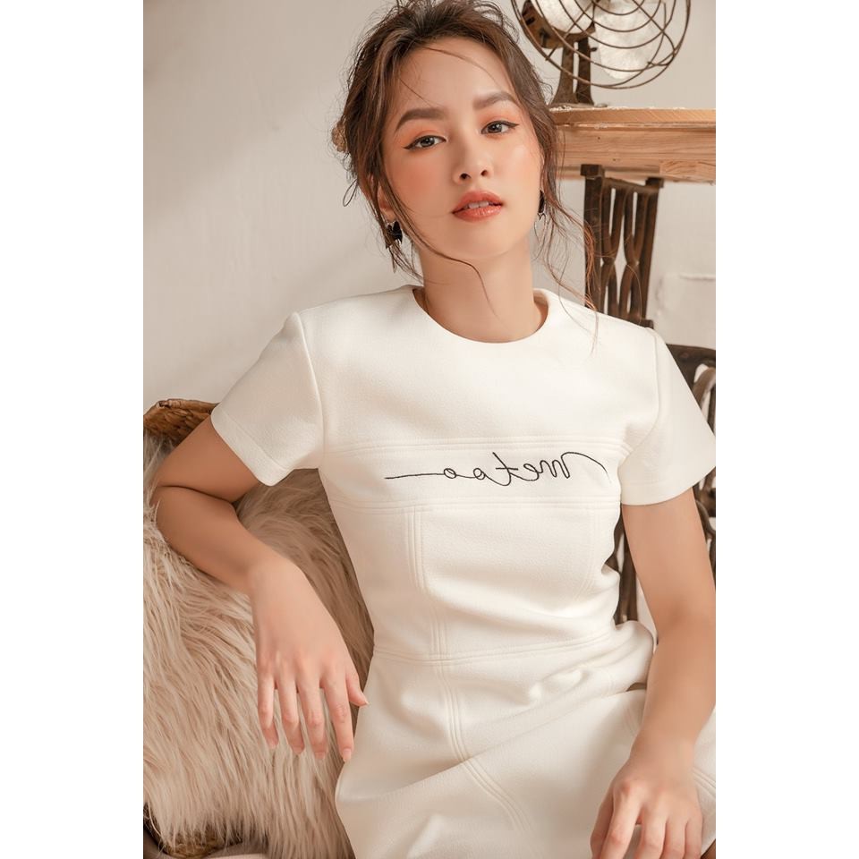 Đầm công sở dáng suông form đứng/ Chất vải cotton dày dặn co dãn nhẹ | BigBuy360 - bigbuy360.vn