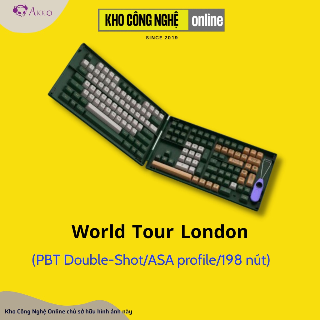 Akko keycap cho phím cơ – World Tour London