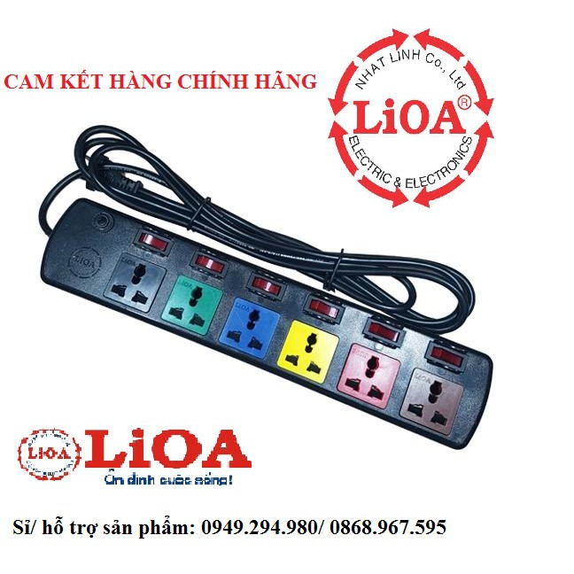 Ổ cắm điện 6DOF32N đa năng Lioa (Dây 3 mét) | A_Vy Shop